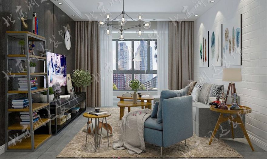 美的時(shí)代城126平米效果